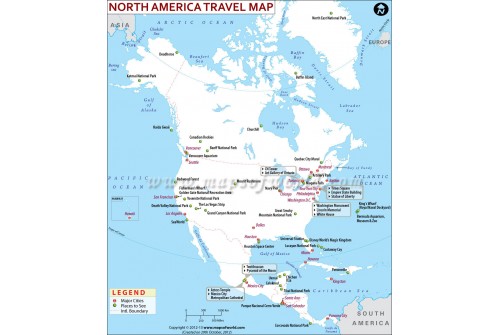 North America Travel Map 