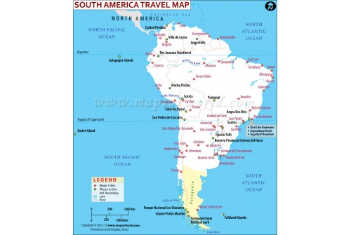 South America Travel Map