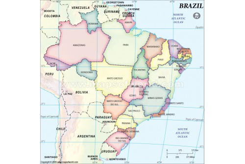 Brazil States Map