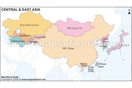 Central and East Asia Map