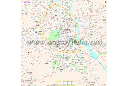 Delhi Tourist Map 