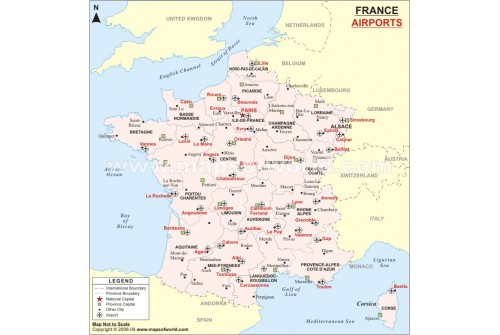 France Airport Map