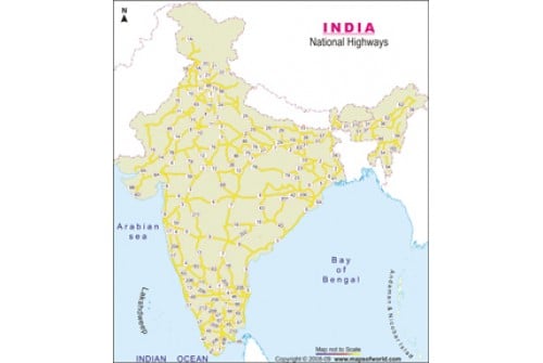 National Highway Map of India
