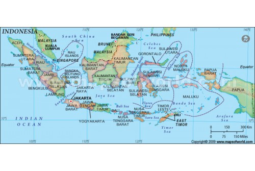 Indonesia Map with States