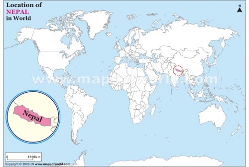 Nepal Location Map