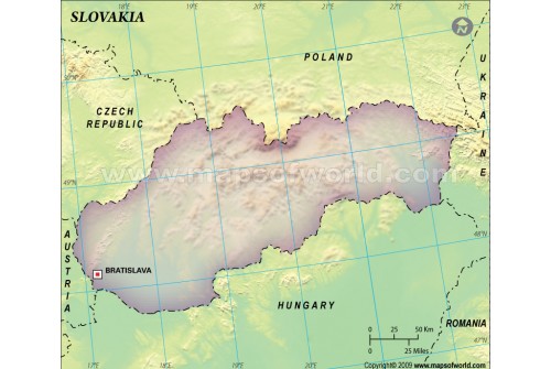 Slovakia Blank Map