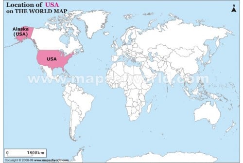 USA Location Map