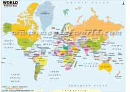 World Map with Countries in Native Names - Digital File