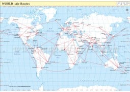 World Air Routes Map - Digital File