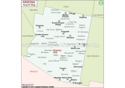 Arizona Airports Map - Digital File