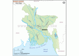 Bangladesh River Map - Digital File