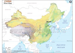 China River Map - Digital File