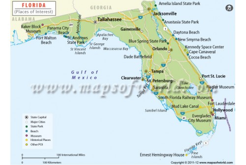 Florida Tourist Map