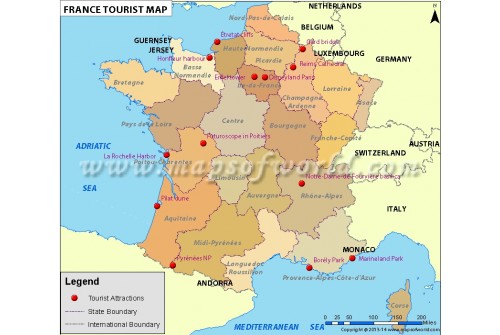 France Tourist Map