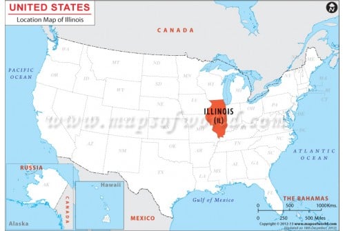 Illinois Location Map
