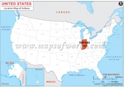 Indiana Location Map - Digital File