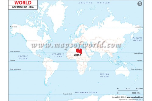 Libya location Map