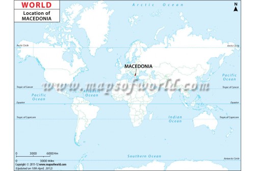 Macedonia Location Map