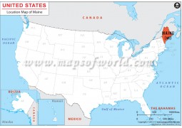 Maine Location Map - Digital File