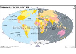 World Map of Eastern Hemisphere - Digital File