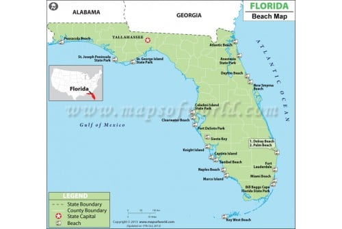 Map of Florida Beaches
