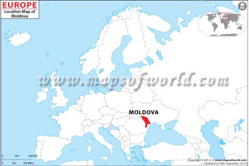 Moldova Location Map