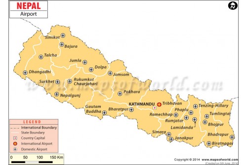 Map of Nepal Airports