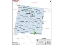 New Mexico National Parks Map - Digital File