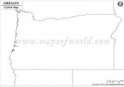 Blank Map of Oregon - Digital File