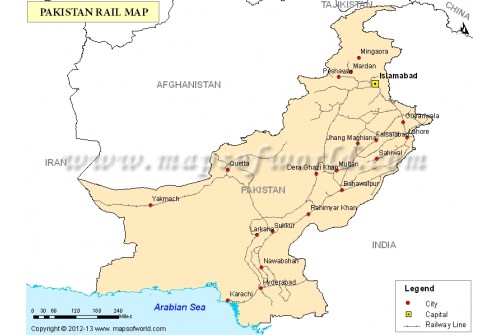 Pakistan Railway Map