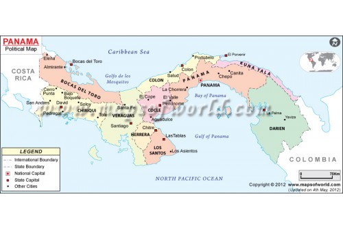 Political Map of Panama