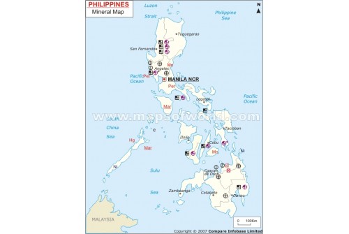 Phillippines Mineral Map