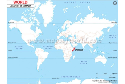 Somalia Location Map