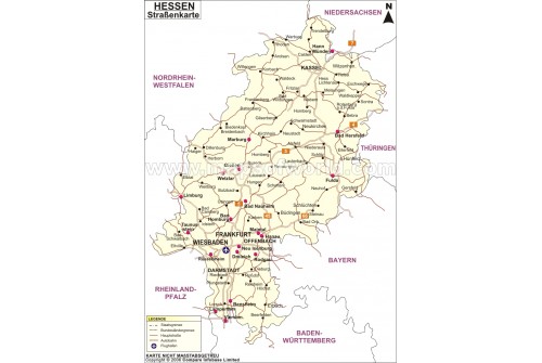 Strabenkarte Hessen