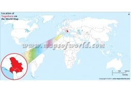 Yugoslavia Location Map - Digital File