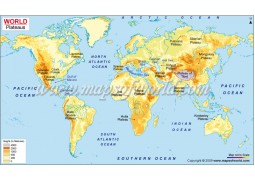 World Plateau Map - Digital File