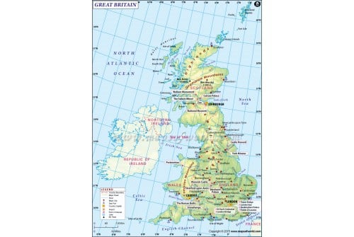 Great Britain Country Map