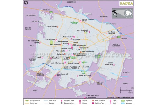 Padua City Map