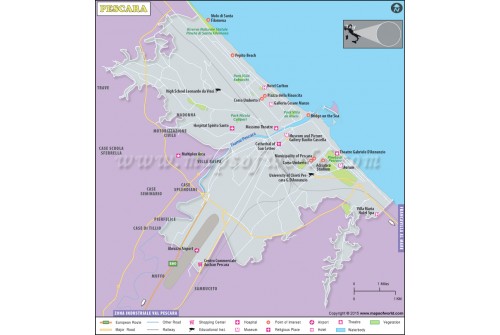 Pescara City Map
