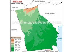 Georgia Topo Map - Digital File