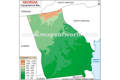 Georgia Topo Map