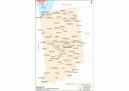Indiana Rail Map - Digital File