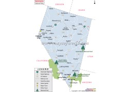 Nevada National Parks Map - Digital File