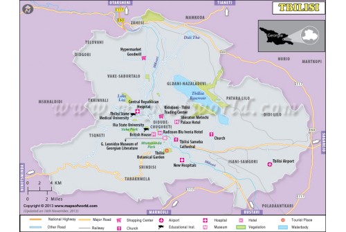 Tbilisi Map