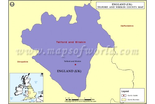 Telford and Wrekin Map