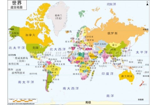 Chinese World Map 