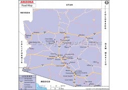 Arizona Road Map - Digital File