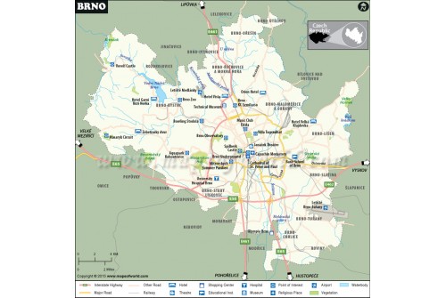 Brno City Map