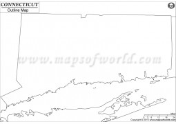 Blank Map of Connecticut - Digital File