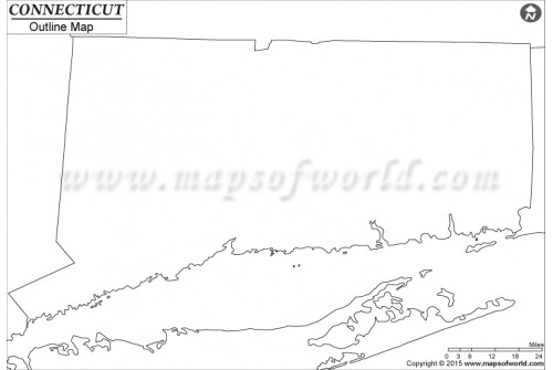 Blank Map of Connecticut